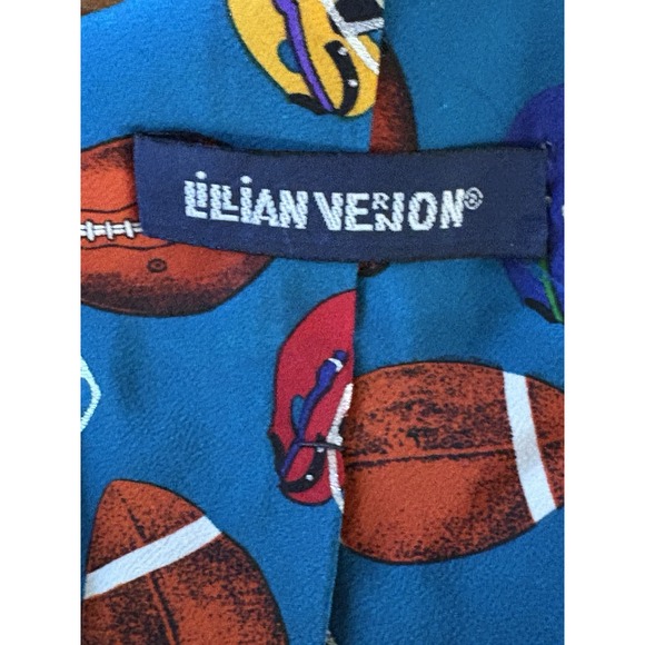 Men's Necktie Lot Of‎ 4 Tabasco, Candy Hearts, Stamps & Footballs All Over Print - Picture 11 of 16